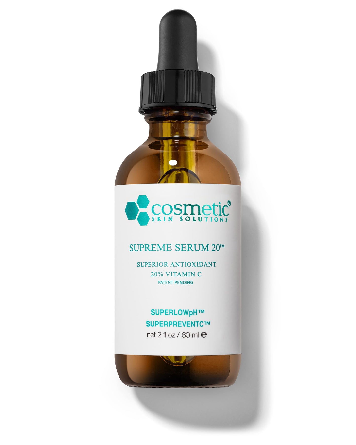 Supreme Serum 20 - 20% Vitamin C Face Formula with Hyaluronic Acid, Glutathione & Asiatic Acid - Antioxidant for Even Skin Tone, Firmness & Radiant Beauty & Personal Care Cosmetic Skin Solutions