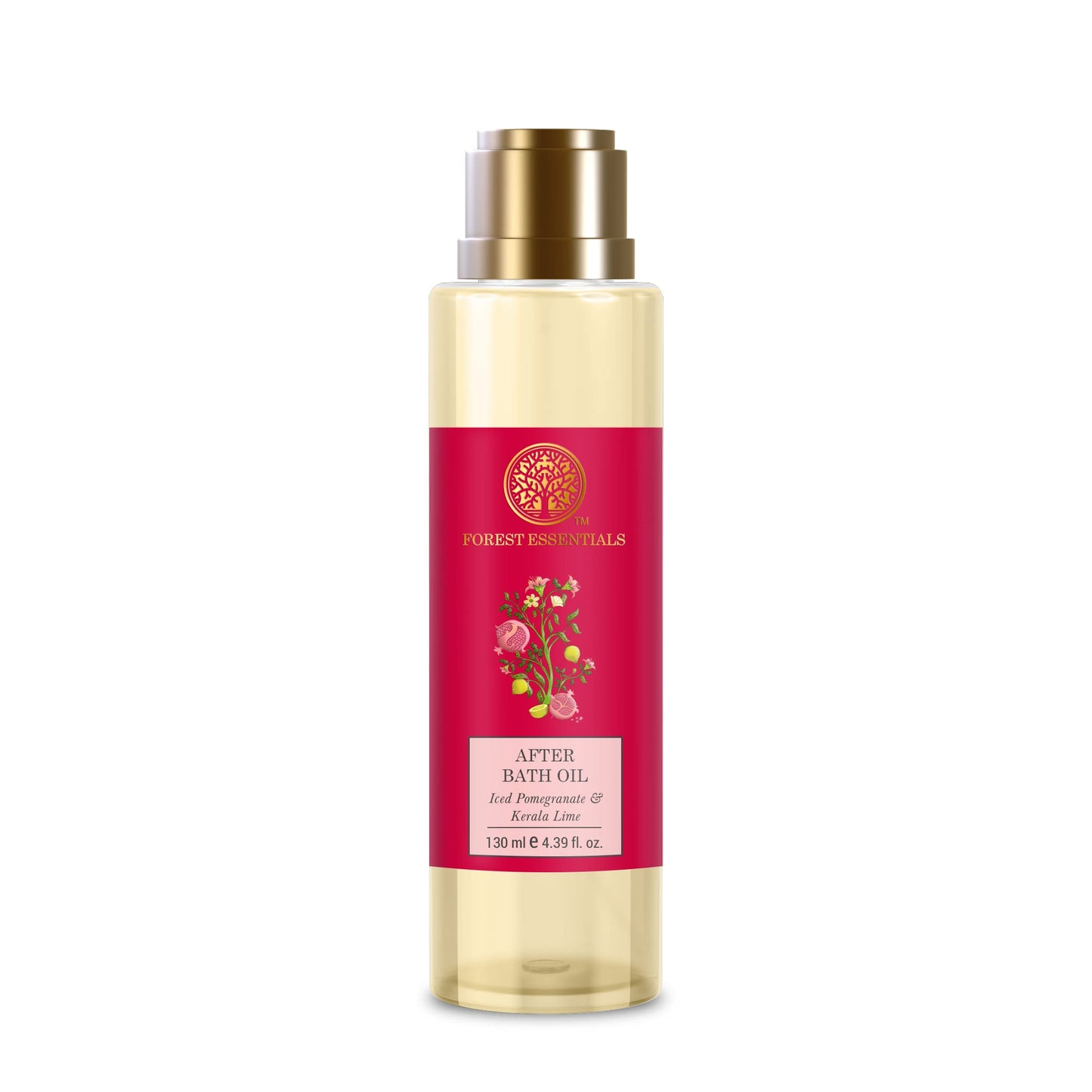 Forest Essentials After Bath Oil Iced Pomegranate & Kerala Lime 130ml (Body Oil) Beauty and Personal Care Forest Essentials
