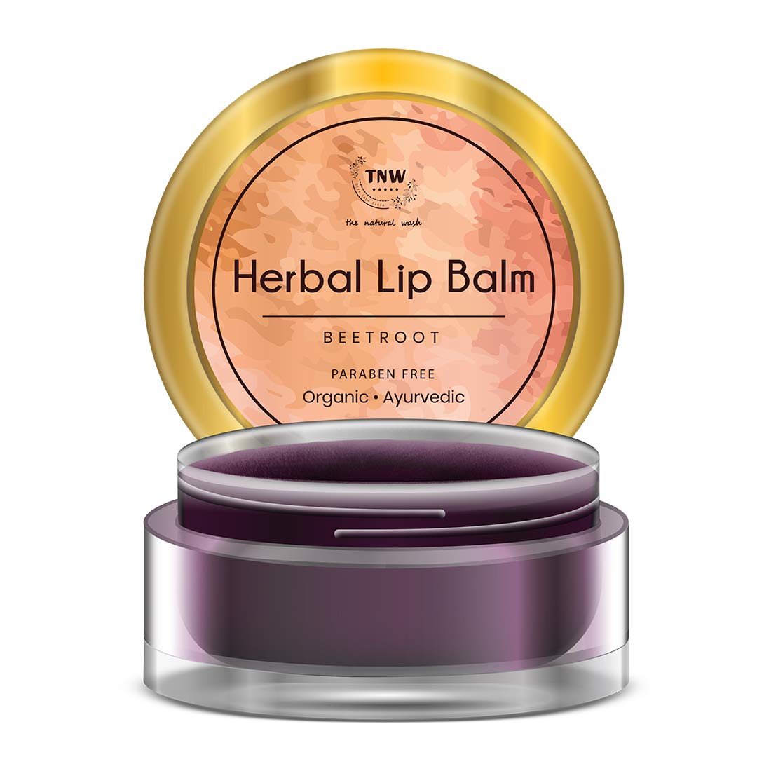 TNW-The Natural Wash Herbal Beetroot Lip Balm For Dry Damaged and Chapped Lips - An Ayurvedic Lip Moisturizer LipBalm Enriched with Cocoa Butter, Shea Beauty and Personal Care TNW-THE NATURAL WASH