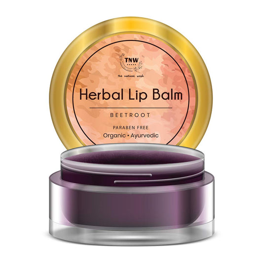 TNW-The Natural Wash Herbal Beetroot Lip Balm For Dry Damaged and Chapped Lips - An Ayurvedic Lip Moisturizer LipBalm Enriched with Cocoa Butter, Shea Beauty and Personal Care TNW-THE NATURAL WASH