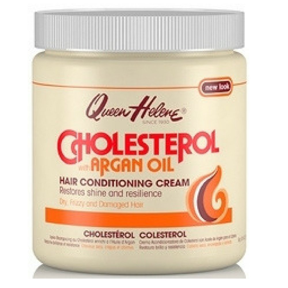 Queen Helene Cholesterol Hair Conditioning Cream with Argan Oil, Deep Moisturizing Conditioner for Dry, Frizzy and Damaged Hair, 15 oz Beauty & Personal Care Queen Helene