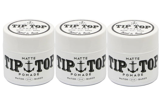 TipTop Matte Water Based Medium Hold Pomade 4.25oz Pack of 3 Beauty & Personal Care TipTop