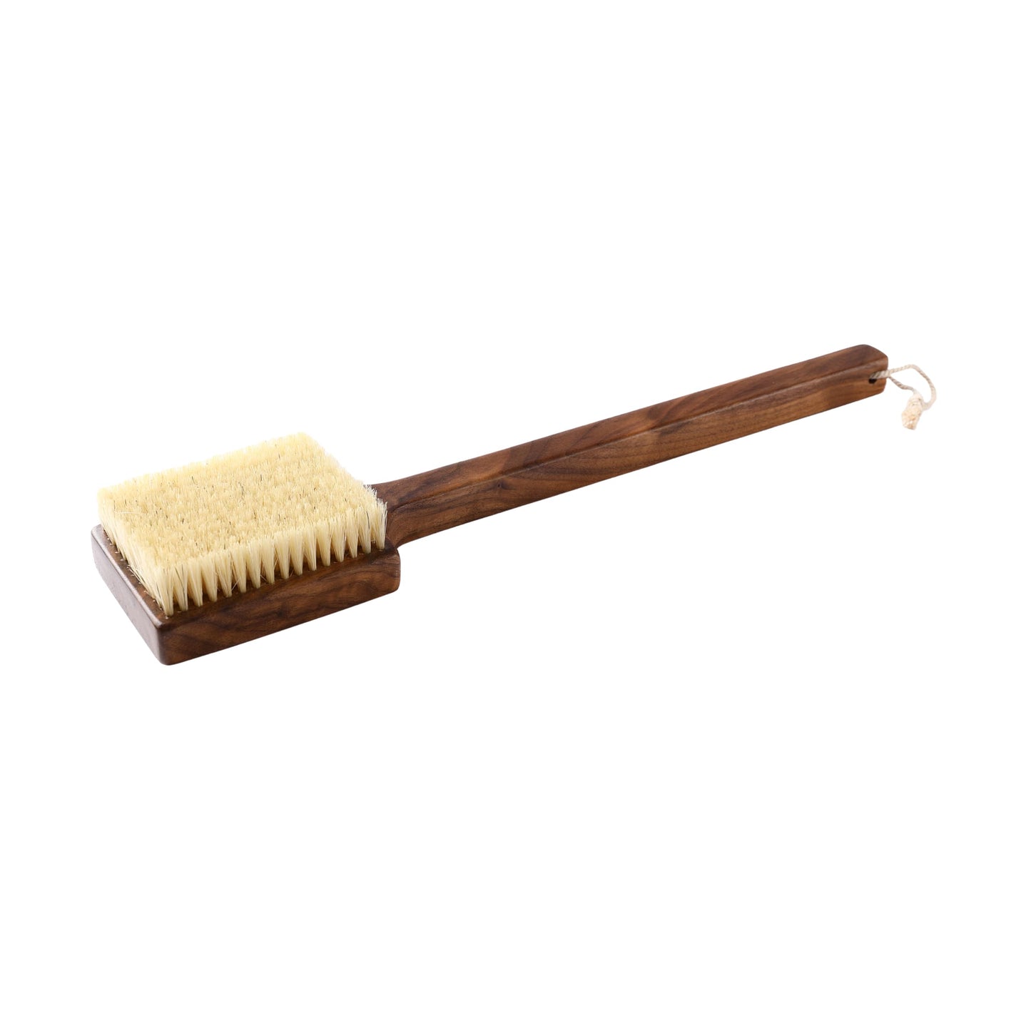 KOSMU Luxury Natural Walnut Wood Boar Bristle Body Brush - Exfoliating & Detoxifying for All Skin Type - Sweeps Away Dead Skin Cells for Luminous Beauty and Personal Care KOSMU