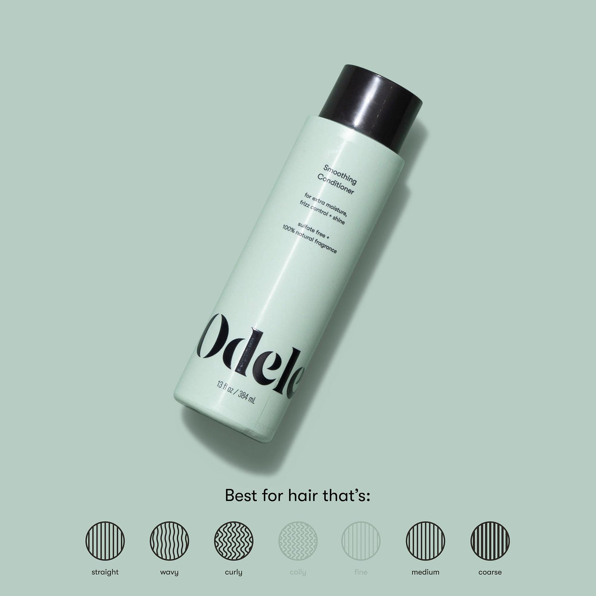 Odele Smoothing Sulfate-Free Conditioner, Anti Frizz & Color-Safe, 13 fl oz