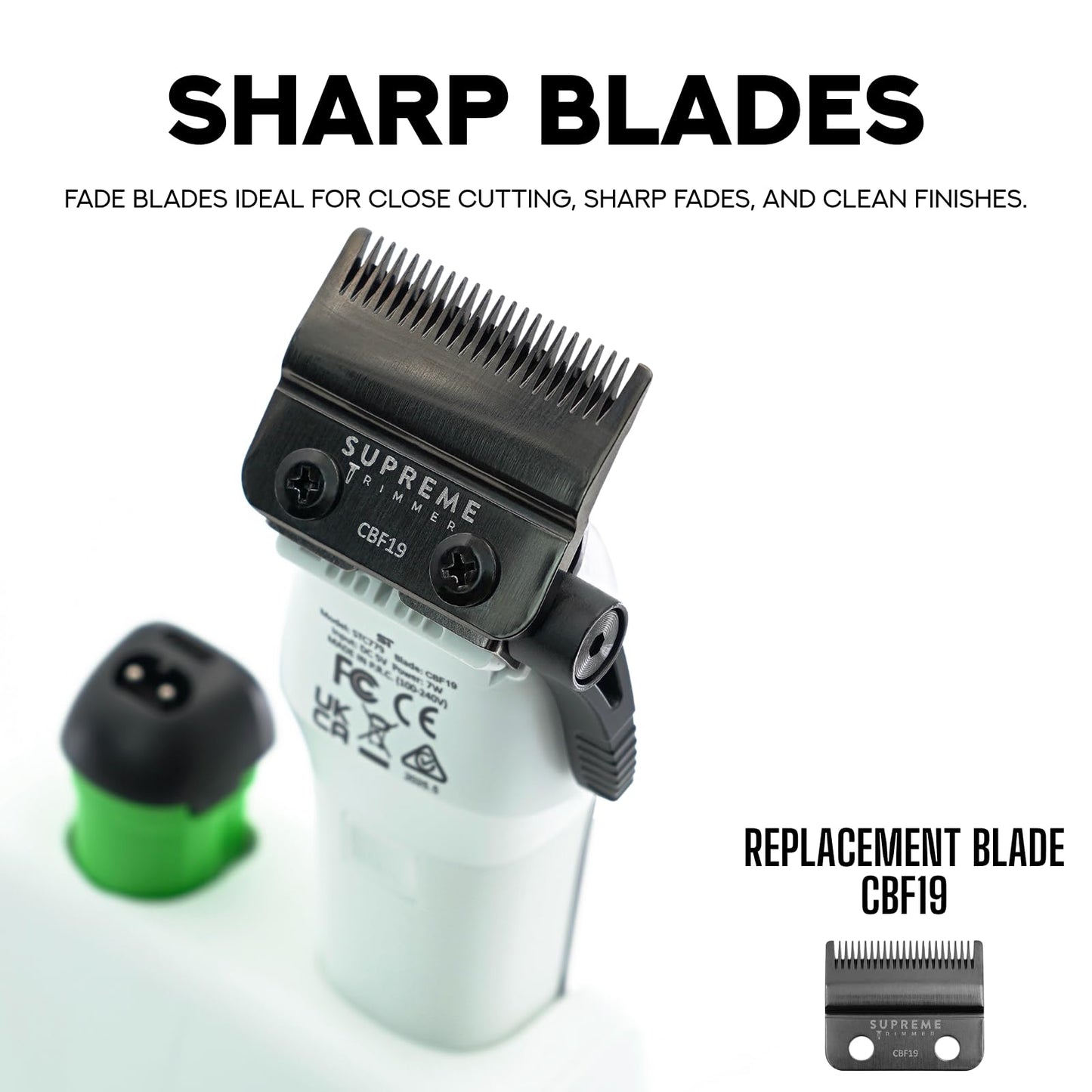 Supreme Trimmer Recharge Clipper - Professional Hair Clipper with 2 Removable Batteries, Brushless Motor, Smart Charge Stand, USB-C Charge & DLC Beauty and Personal Care Supreme Trimmer