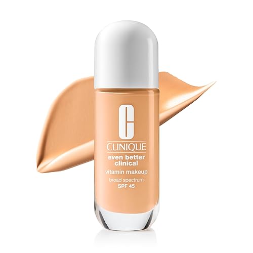 Clinique Even Better Clinical Vitamin Makeup Broad Spectrum SPF 45 With Vitamin C, Vitamin E + Vitamin B3 | Light Coverage + Vibrant Finish, Light Beauty & Personal Care Clinique