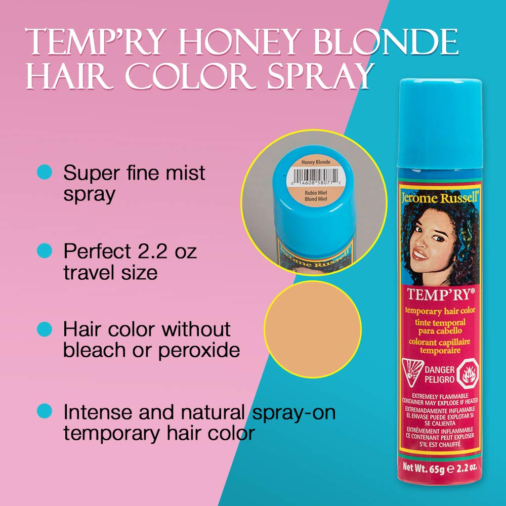 Jerome Russell Temporary Spray, Honey Blonde 2.2 oz (Pack of 2) Beauty & Personal Care Jerome Russell