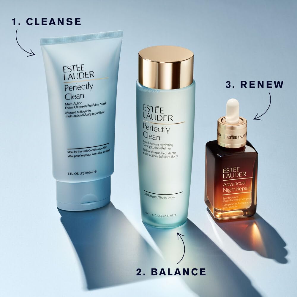 Estée Lauder Perfectly Clean Multi-Action Hydrating Toning Face Lotion/Refiner | Exfoliating Toner, 6.7 Fl Oz Beauty & Personal Care Estée Lauder