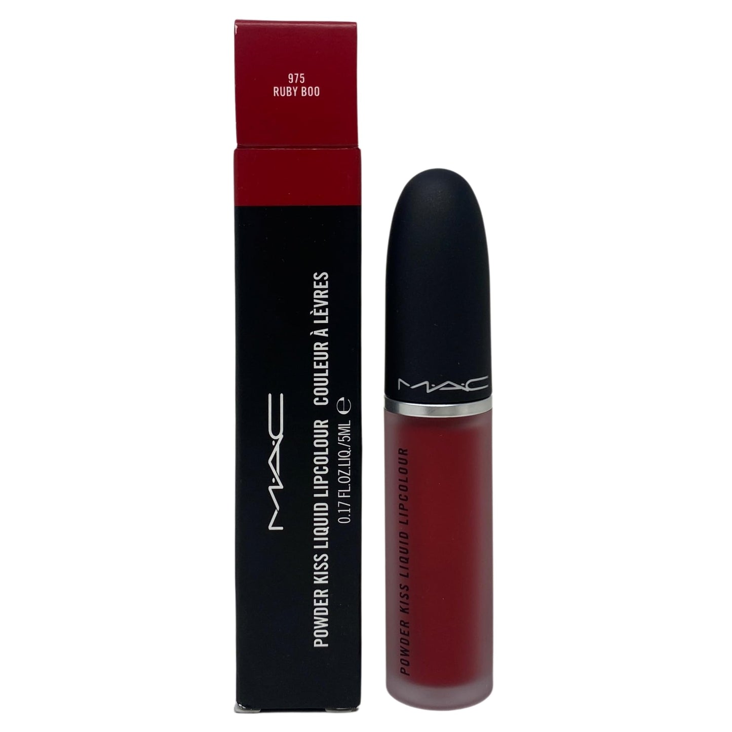 M·A·C Cosmetics Powder Kiss Liquid Lipcolour - 975 Ruby Boo (0.17 fl oz / 5 mL) Beauty & Personal Care MAC