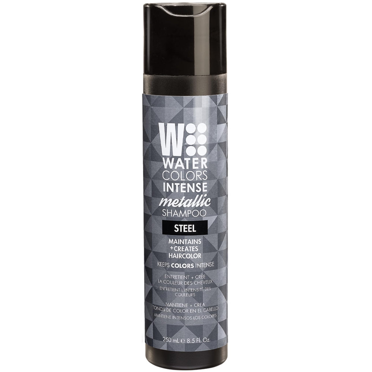 Watercolors INTENSE METALLIC Semi Permanet Color Depositing Shampoo-Sulfate & Paraben Free to Maintain & Enhance Hair Color 8 fl oz - STEEL Beauty & Personal Care Watercolors