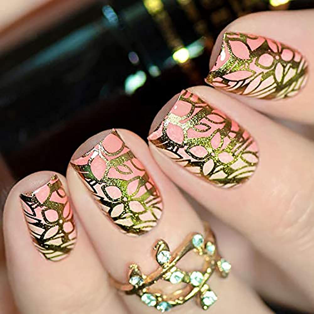 PUEEN Rocking Metallic Stamping Nail Polish Nail Art Color - Set of 12 Metallic Colors - 12ml each - BH001043 Beauty & Personal Care PUEEN