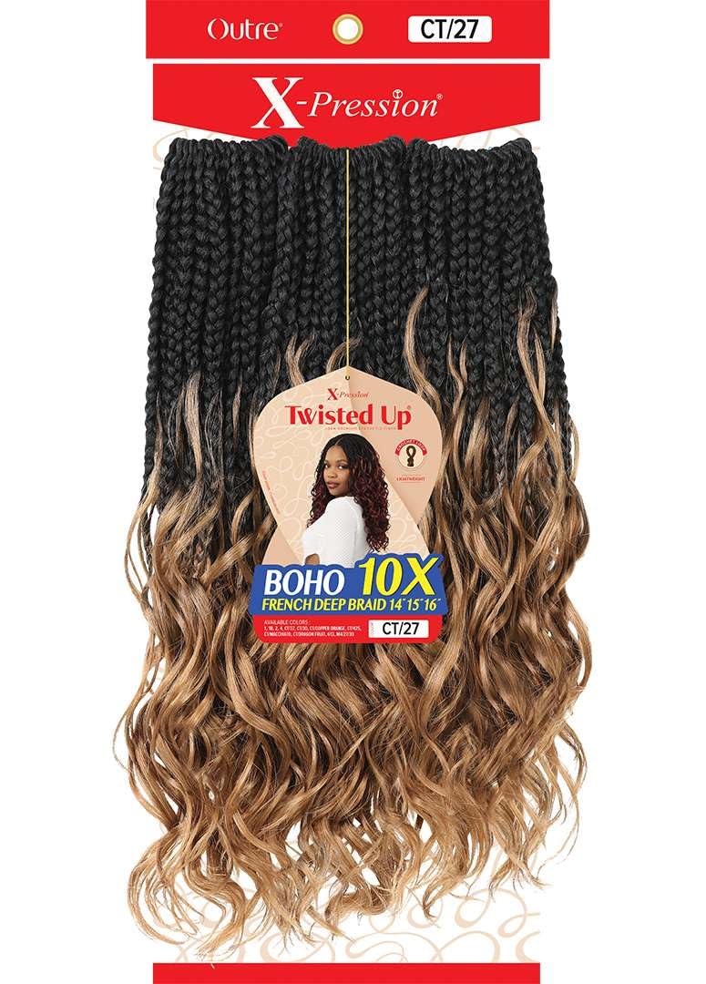 Outre X-Pression Twisted Up - Boho French Deep Braid 14" 15" 16" 10X (CT/27)