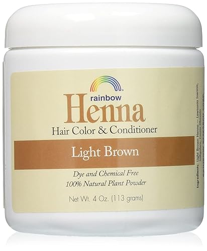 RAINBOW RESEARCH HENNA,PERSIAN LIGHT BROWN, 4 OZ Pack of 2 Beauty & Personal Care Rainbow Research