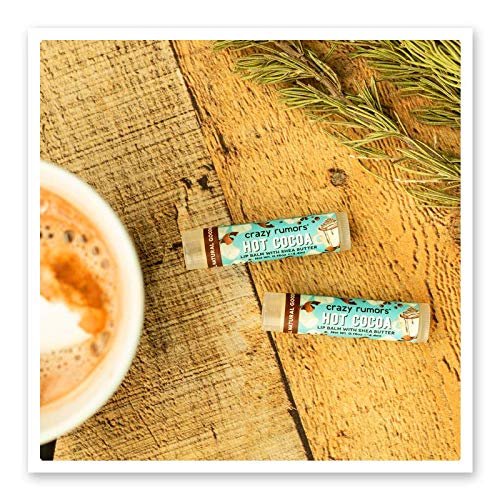 Crazy Rumors Hot Cocoa Lip Balm. 100% Natural, Vegan, Plant-Based, Made in USA (1-Pack) Beauty and Personal Care Crazy Rumors