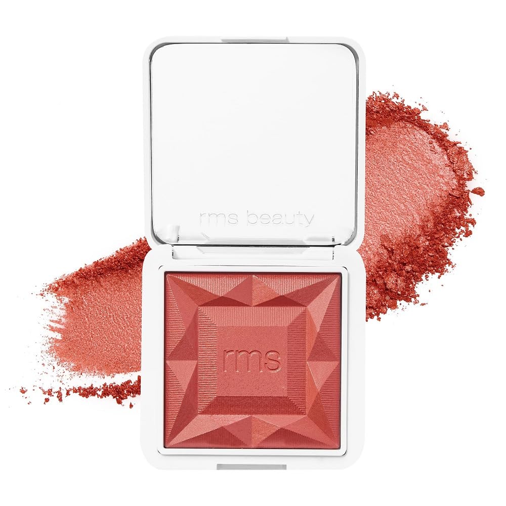 RMS Beauty Redimension Hydra Powder Blush Hydrating Mineral Powder Blush with Buildable Natural Color Lightweight Long-Lasting Finish Clean &