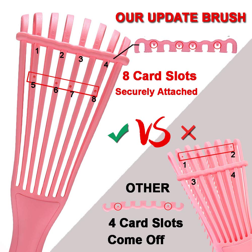 EZ Detangler Brush with Edge Brush, Rat Tail Combs Set for Natural, Curly, Wet/Dry, Black Hair, Flex Detangling Brush set for Hair Style and Cuting Beauty & Personal Care MISSUHUI