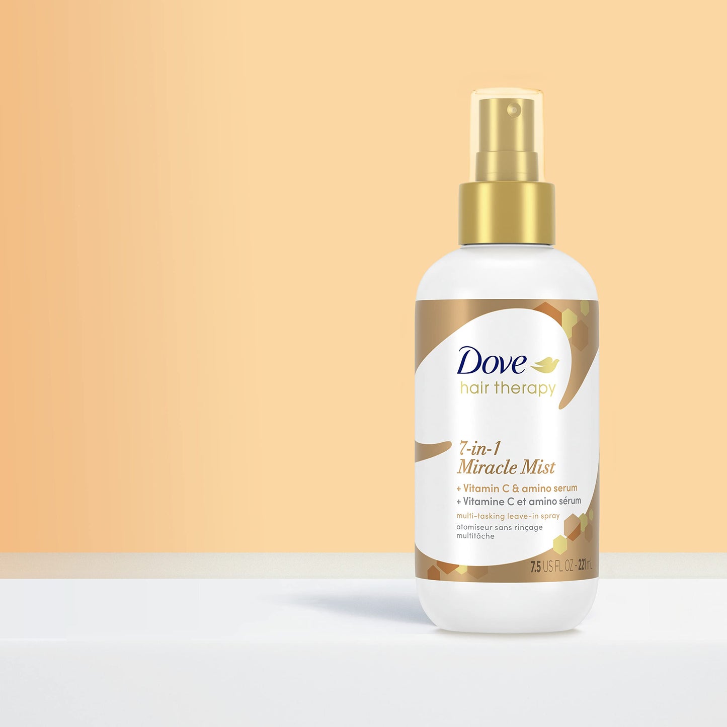 Dove Hair Therapy 7-in-1 Hairspray for Visibly Damaged Hair Miracle Mist + Vitamin C Leave-in Spray to Strengthen and Nourish 7.5 oz Beauty & Personal Care Dove