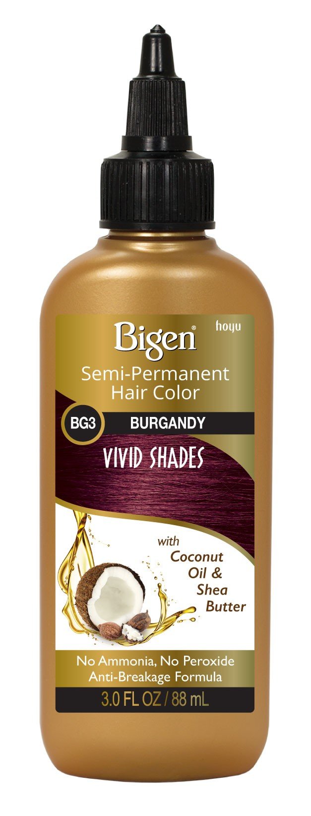 Bigen Semi-Permanent Haircolor #Bg3 Burgundy 3 Ounce (88ml) (2 Pack) Beauty & Personal Care Bigen
