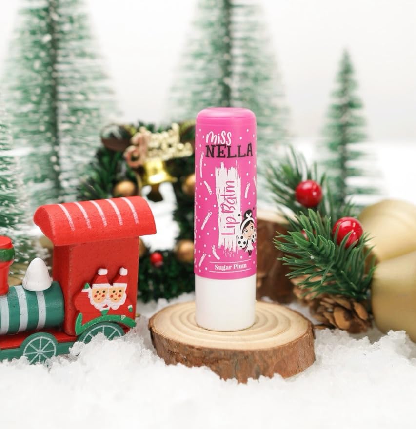Miss Nella SUGAR PLUM, pink Hypoallergenic children Lip Balm, Non Toxic Make Up for kids, perfect for those with sensitive skin. Beauty and Personal Care MISS NELLA