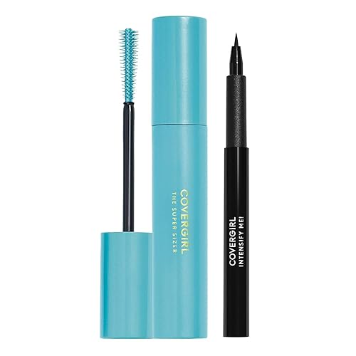 Covergirl Super Sizer Mascara and Intensify Me Eye Liner, Very Black and Intense Black, Value Pack Beauty & Personal Care COVERGIRL