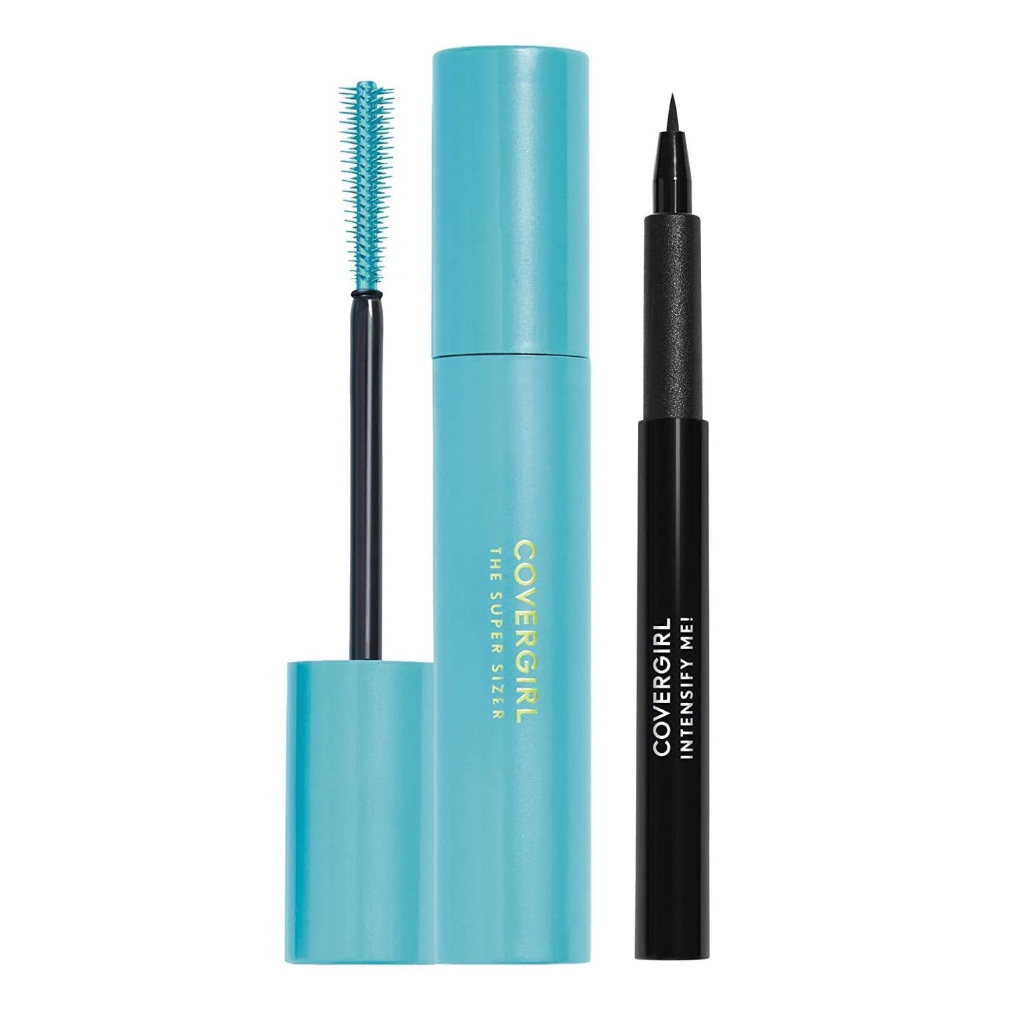 Covergirl Super Sizer Mascara and Intensify Me Eye Liner, Very Black and Intense Black, Value Pack Beauty & Personal Care COVERGIRL
