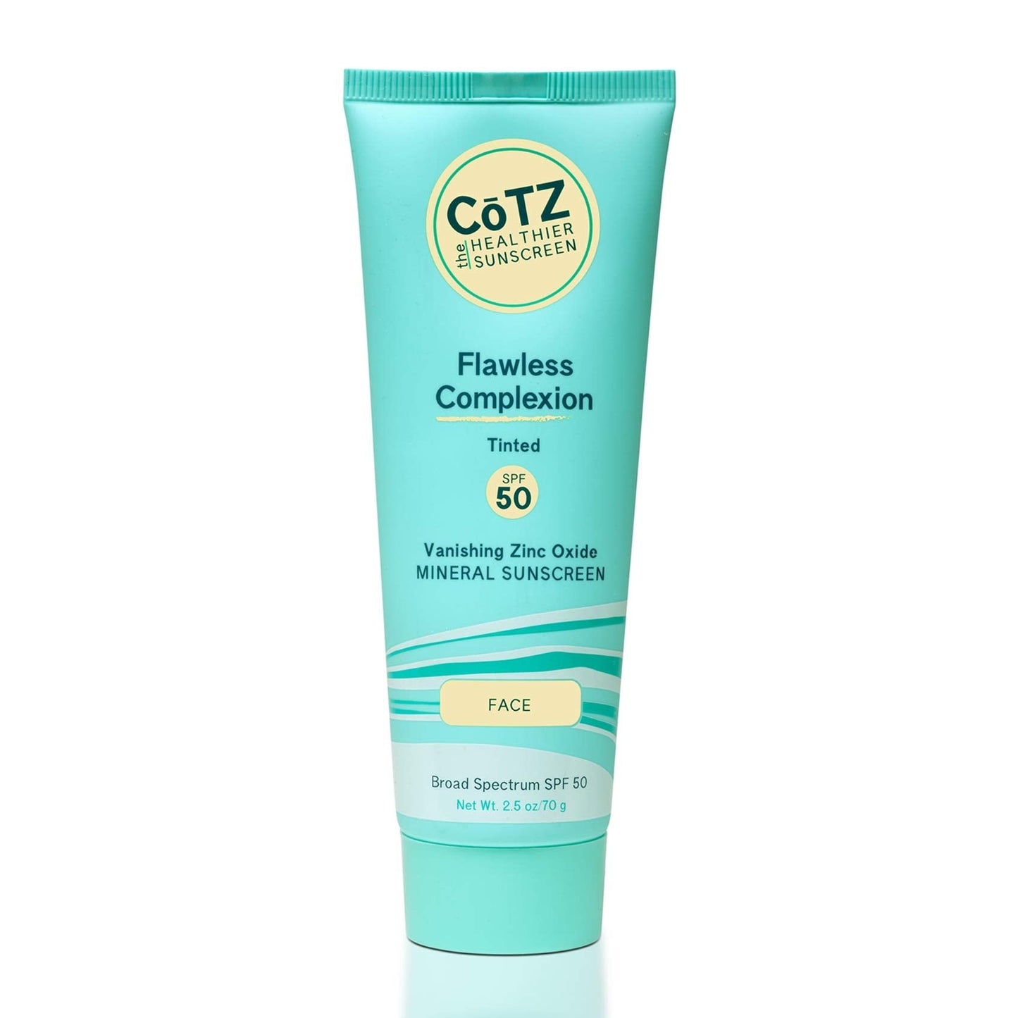 CoTZ Skincare | Flawless Complexion | Lightly Tinted | Facial Mineral Sunscreen Broad Spectrum SPF 50; 2.5 oz / 70 g Beauty & Personal Care CoTZ