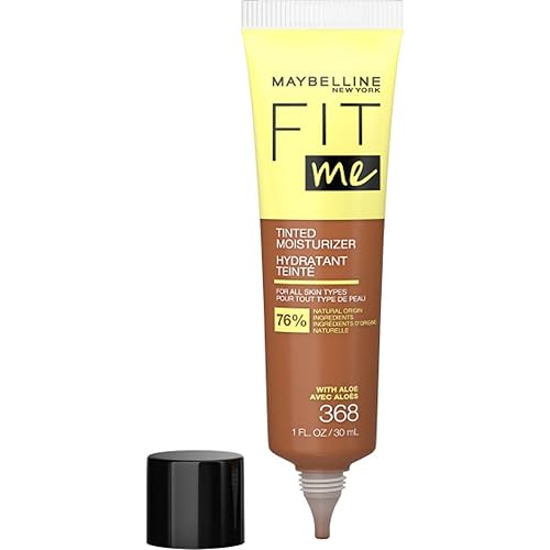 Maybelline Fit Me Tinted Moisturizer, Natural Coverage, Face Makeup, 368, 1 Count Beauty & Personal Care MAYBELLINE