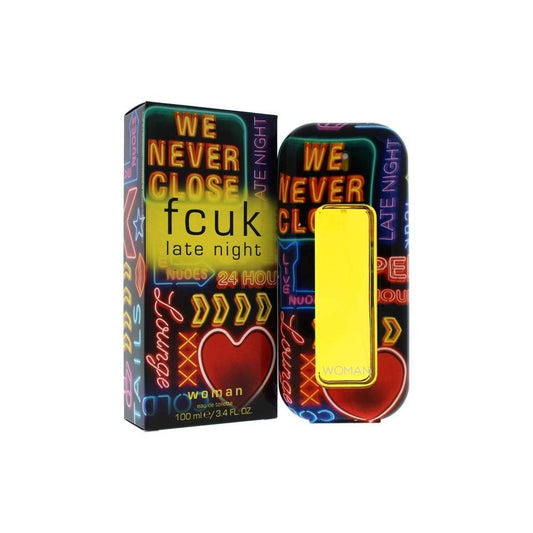 FCUK Late Night Eau De Toilette Spray for Women, 3.4 Ounce