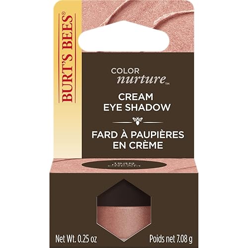 Burt's Bees Color Nurture Cream Eye Shadow With Buildable Color To Achieve Desired Intensity, Rose Cream - 0.25 Ounce Beauty & Personal Care Burt's Bees