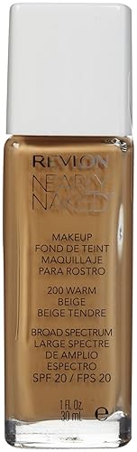 Revlon Nearly Naked Liquid Makeup Broad Spectrum SPF 20, #200 Warm Beige, 1 Fluid Ounce Beauty & Personal Care REVLON