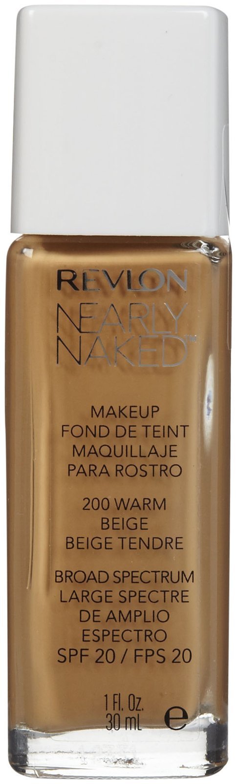 Revlon Nearly Naked Liquid Makeup Broad Spectrum SPF 20, #200 Warm Beige, 1 Fluid Ounce Beauty & Personal Care REVLON