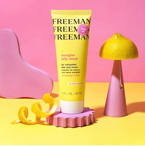 Yuzu Lemon Energize Jelly Mask by Freeman for Unisex - 3 oz Mask Beauty & Personal Care Freeman