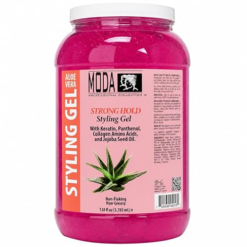 MODA Hair Styling Gel & Restorative Treatment - Alcohol-Free, Sulfate-Free, Paraben-Free | All-Day Hold for All Hair Types | Salon & Family Use | Beauty & Personal Care MODA