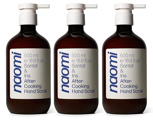 Naomi After-Cooking Hand Scrub | Odor Neutralizing Exfoliating Hand Wash for Kitchen | Removes Garlic Seafood Smells | Gentle Non-Drying Jojoba Hand Beauty & Personal Care Naomi Cooking