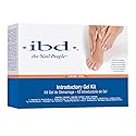 IBD Introductory UV Gel Nail Kit - All-in-One Hard Gel Set with Clear & Pink Nail Builder Gels, Brush, Bonder & Tools, UV Light Not Included, Salon Beauty & Personal Care IBD