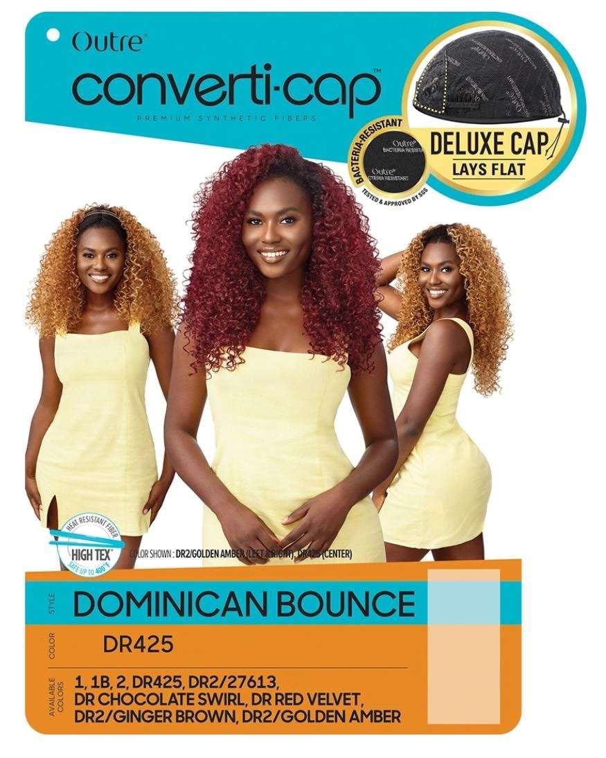 Converti-Cap Outre Synthetic Wig - DOMINICAN BOUNCE (DR CHOCOLATE SWIRL)