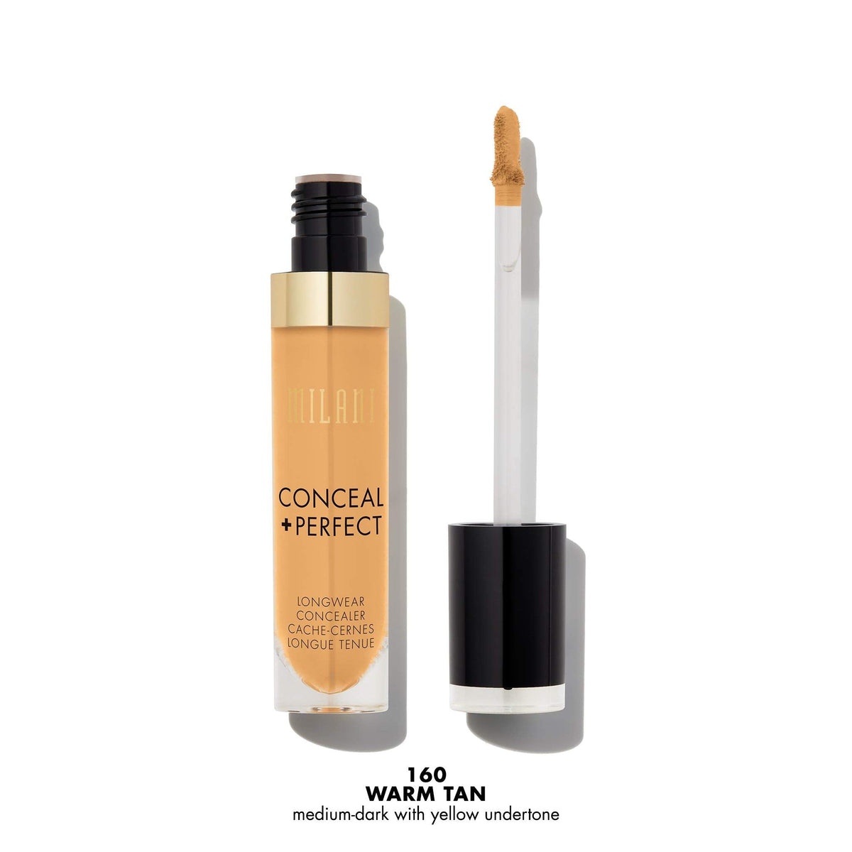 Milani Conceal + Perfect Longwear Concealer Full Coverage Infused with Hyaluronic Acid & Vitamin E, Cover Dark Circles, Blemishes & Skin Imperfections Beauty & Personal Care Milani