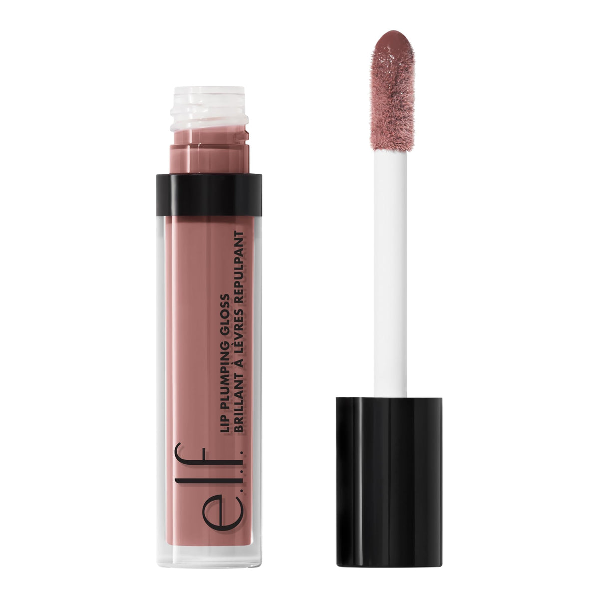 e.l.f. Lip Plumping Gloss, High-Shine Liquid Lip Color, Creates Fuller Lips & A Plumper Pout, Moisturizing Formula, Vegan & Cruelty-Free, Praline Beauty & Personal Care e.l.f.
