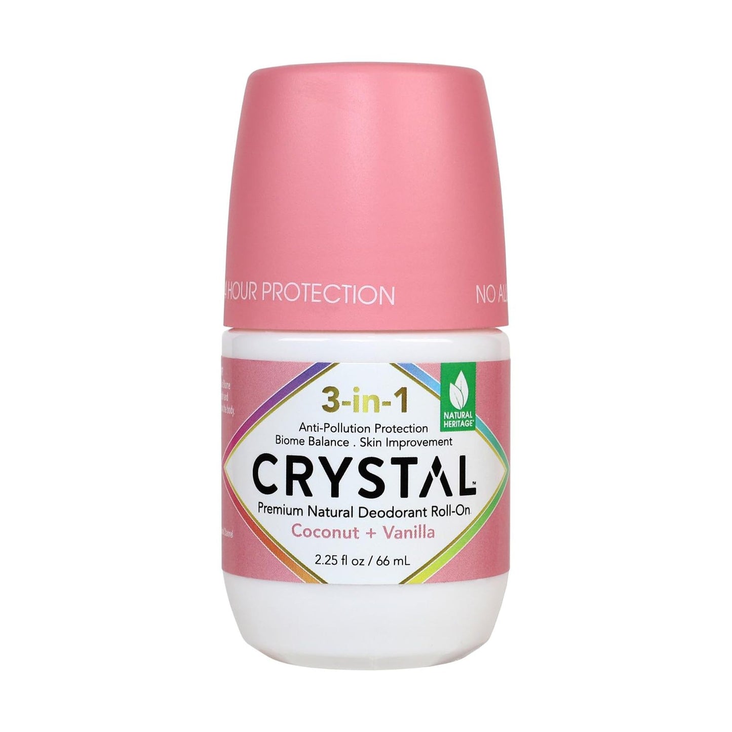 Crystal 3-in-1 BioHealth Deodorant, Coconut & Vanilla, Natural Odor Protection with Aloe & Hyaluronic Acid, Microbiome-Friendly, Moisturizing Beauty and Personal Care Crystal Essence