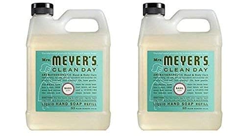 Mrs Meyers Liquid Hand Soap Refill, Basil Scent, 33 Fl Oz (Pack of 2) Beauty & Personal Care Mrs. MEYER'S