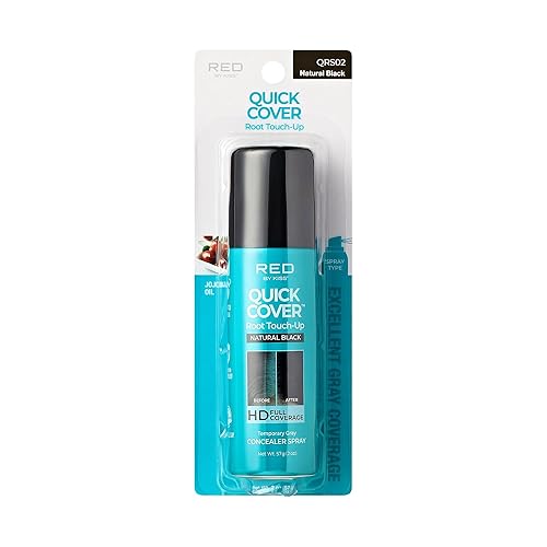 Red by Kiss Quick Cover Root Touch-Up Spray, Waterproof & Smudge-Proof Gray Coverage, Quick-Dry Formula with Jojoba Oil, Lightweight & Travel-Friendly Beauty & Personal Care Red by Kiss