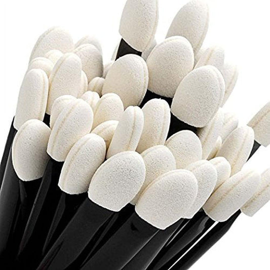 100 Pcs Black Small Eyeshadow Applicators Eye Shadow Sponge Applicator Sticks Eye Makeup Applicators Sponge Tip Make up Applicators Eyeshadow Brushes Beauty & Personal Care GANPUB