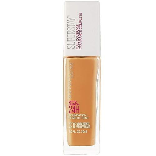 Maybelline New York Super Stay Full Coverage Liquid Foundation Makeup, 336 Warm Bronze, 1 Fl Oz Beauty & Personal Care MAYBELLINE