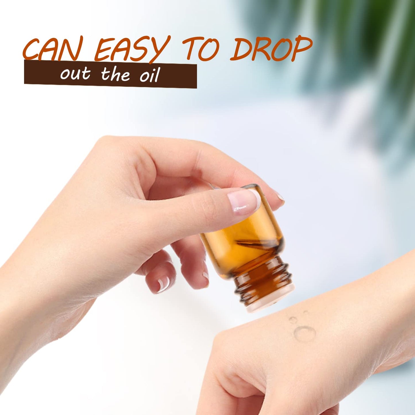 Wresty 100 Packs Essential Oil Bottles,1ml(1/4 dram) Mini Sample bottle Amber Glass Vials,With With 3 Free Dropper Beauty & Personal Care Wresty