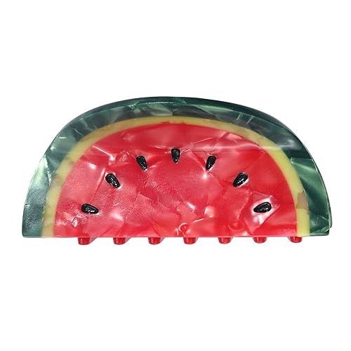 Cute Fruit Watermelon Hair Claws and Clips - Fashion Summer Barrettes, Acetate Claws for Thin, Medium & Short Hair, Hair Accessory Gifts Beauty & Personal Care BVGA