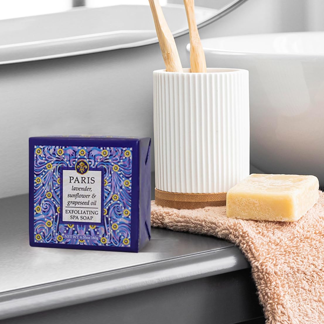 Greenwich Bay Trading Company Destination Collection: Paris (6.35oz Soap Square) Beauty & Personal Care Greenwich Bay Trading Company