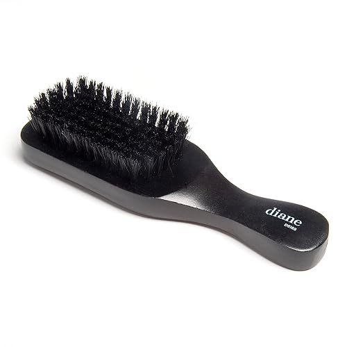 Diane 100% Boar Bristle Club Brush for Waves and Smoothing - Fine to Medium Hair Detangler for Men and Women, Shine Restorer, Soft on Scalp Beauty & Personal Care Diane