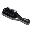 Diane 100% Boar Bristle Club Brush for Waves and Smoothing - Fine to Medium Hair Detangler for Men and Women, Shine Restorer, Soft on Scalp Beauty & Personal Care Diane