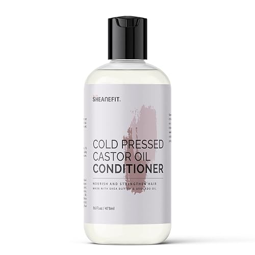 Sheanefit Cold Pressed Castor Oil Daily Shampoo Conditioner 16oz (Castor Oil Conditioner - 16oz) Beauty & Personal Care Sheanefit