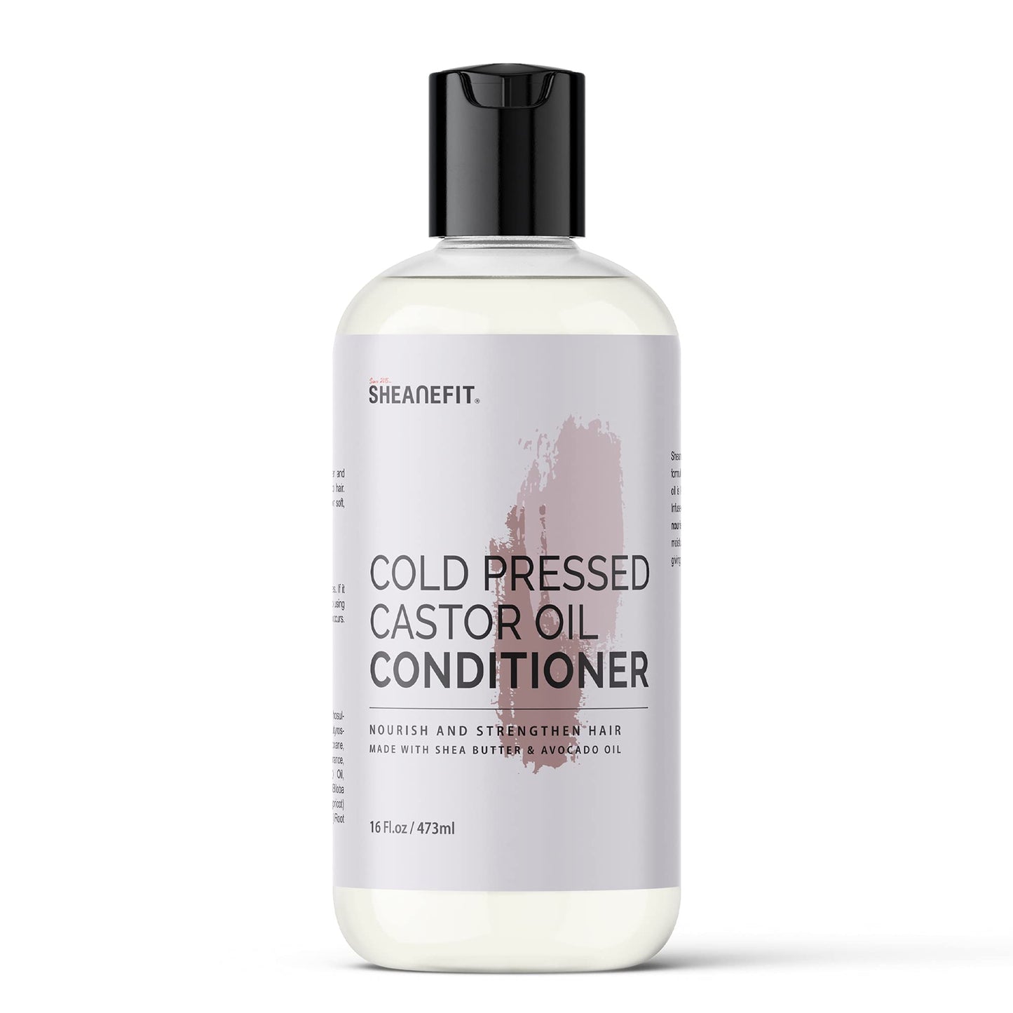 Sheanefit Cold Pressed Castor Oil Daily Shampoo Conditioner 16oz (Castor Oil Conditioner - 16oz) Beauty & Personal Care Sheanefit
